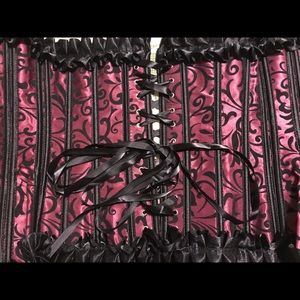 Black and Maroon Corset